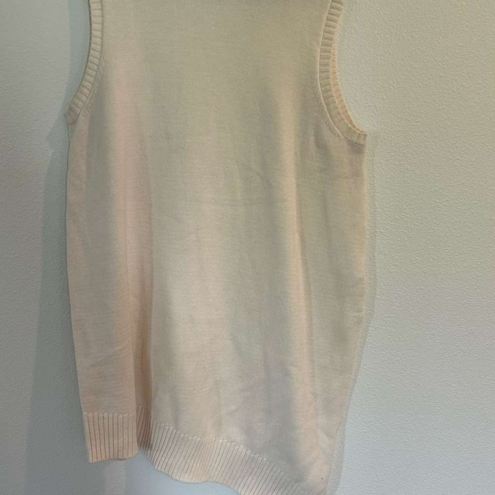 Eloquii Cream Sleeves Knit Asymmetric Top